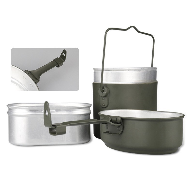Mess Kit Titanium - 79 German lunch box, outdoor camping