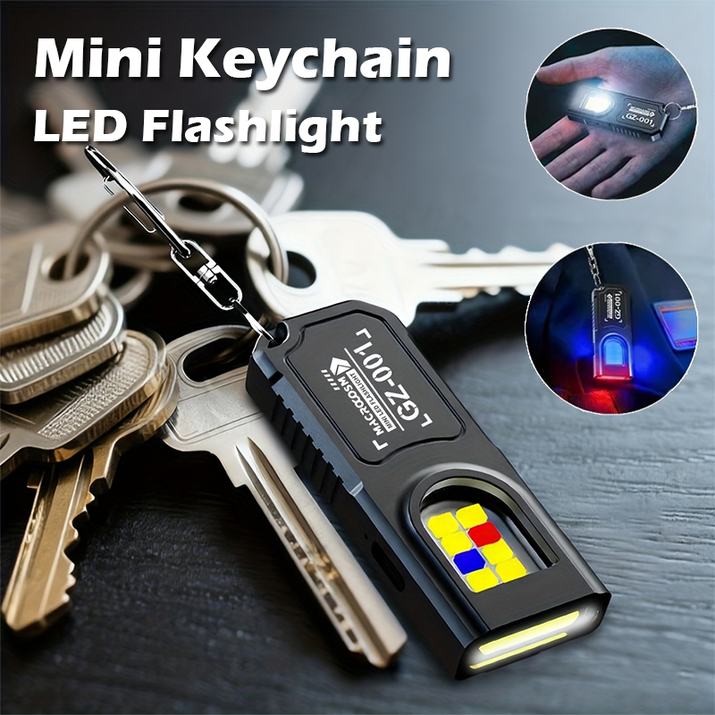 Camping Cooking Fish - Powerful Mini COB LED Keychain Flashlight