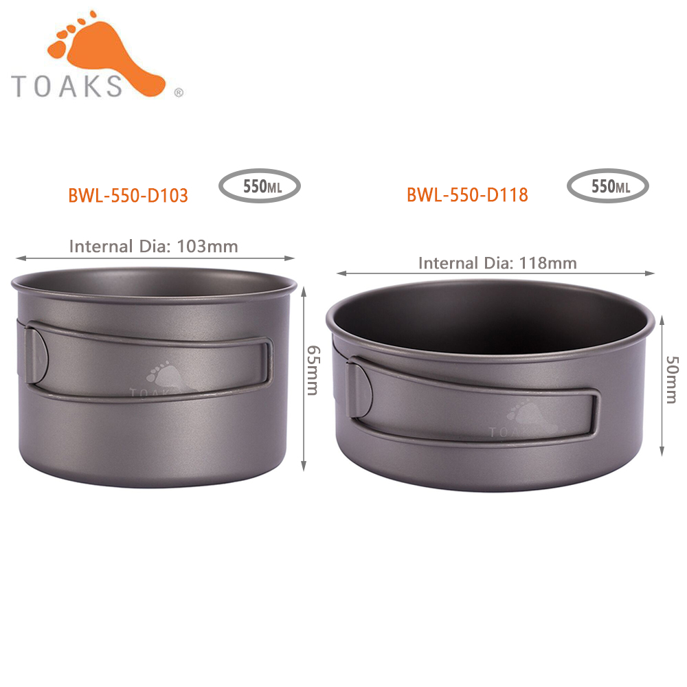 TOAKS BWL-550  Camping Titaniu - Mess Kit Titanium recensione e prezzo