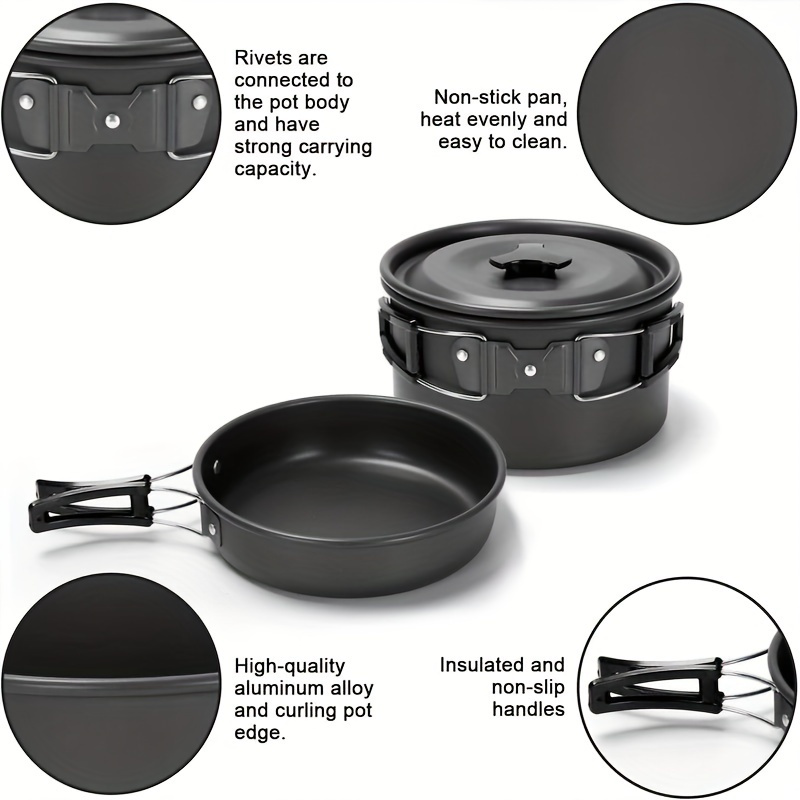 17pcs Camping Cookware Set, Po - Camping Cooking Propane recensione e prezzo