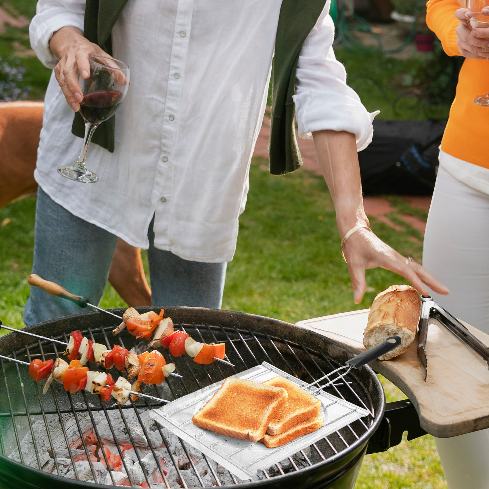 Perforated Grill Rack for Camp - Camping Cooking Vegetables recensione e prezzo
