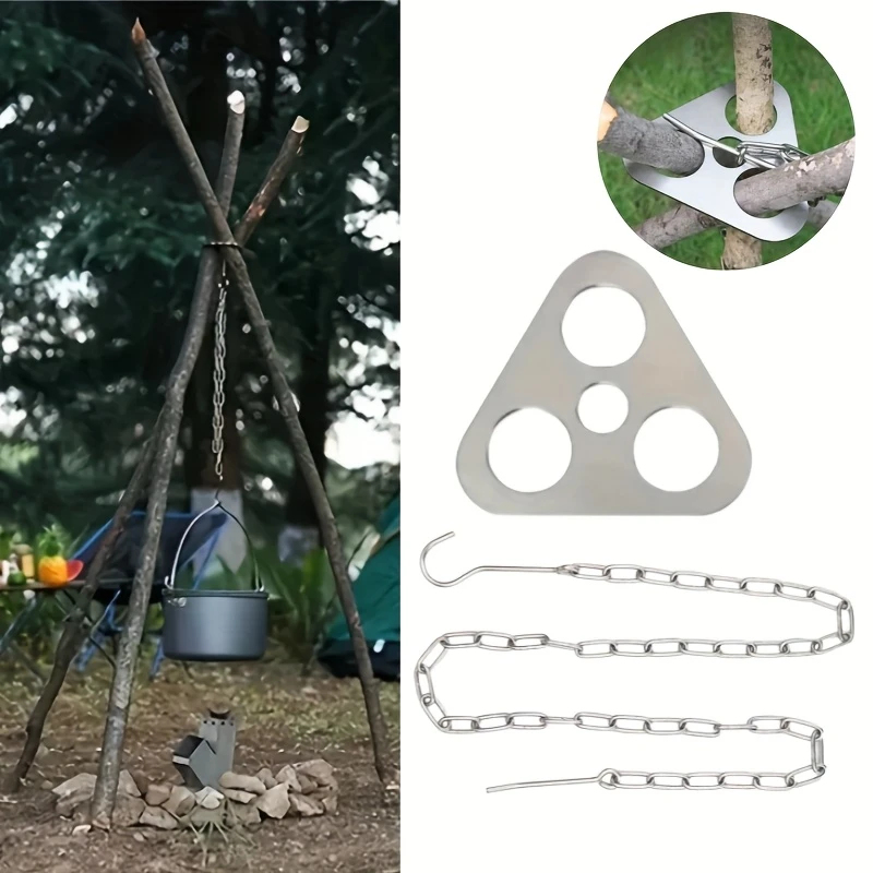 Camping Tripod Hanging Pot Bra - Camping Hanging Cooking Pot recensione e prezzo