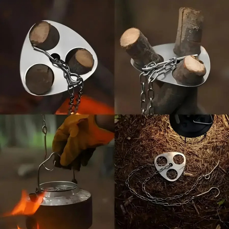 Camping Tripod Hanging Pot Bra - Camping Hanging Cooking Pot recensione e prezzo