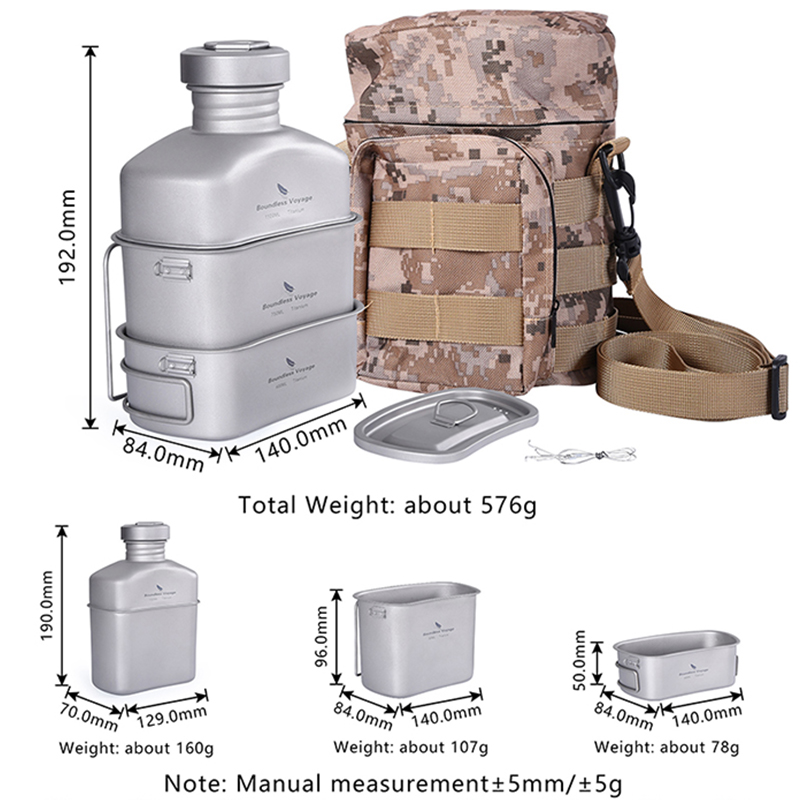 Boundless Voyage Outdoor Milit - Mess Kit Titanium recensione e prezzo