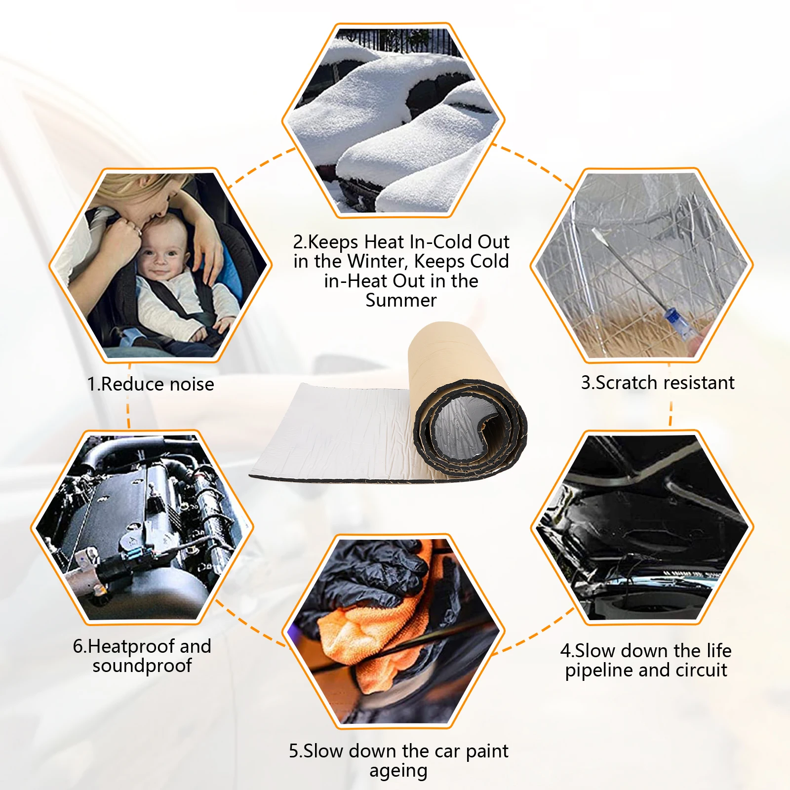 2000*500mm 5/10mm Car Sound Ma - Aluminum Foil Heavy Duty recensione e prezzo