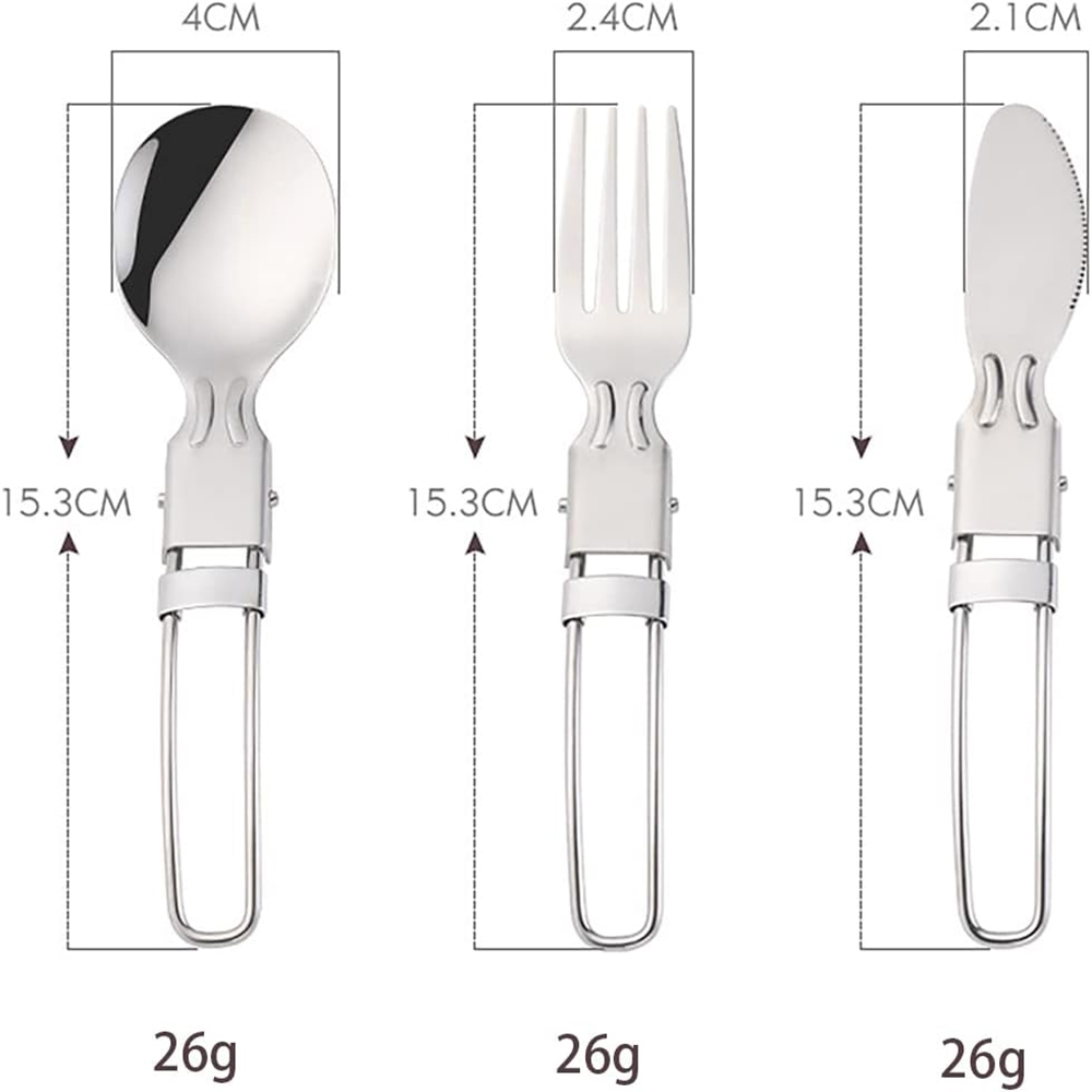 Camping Flatware Sets Stainles - Camping Cooking Kit recensione e prezzo