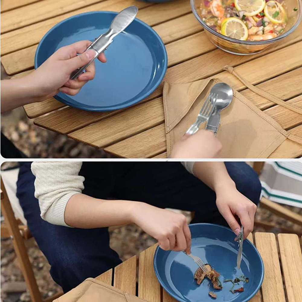 Camping Flatware Sets Stainles - Camping Cooking Kit recensione e prezzo