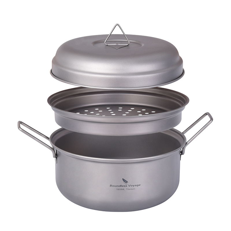 Boundless Voyage Titanium Stea - Camping Hanging Cooking Pot recensione e prezzo