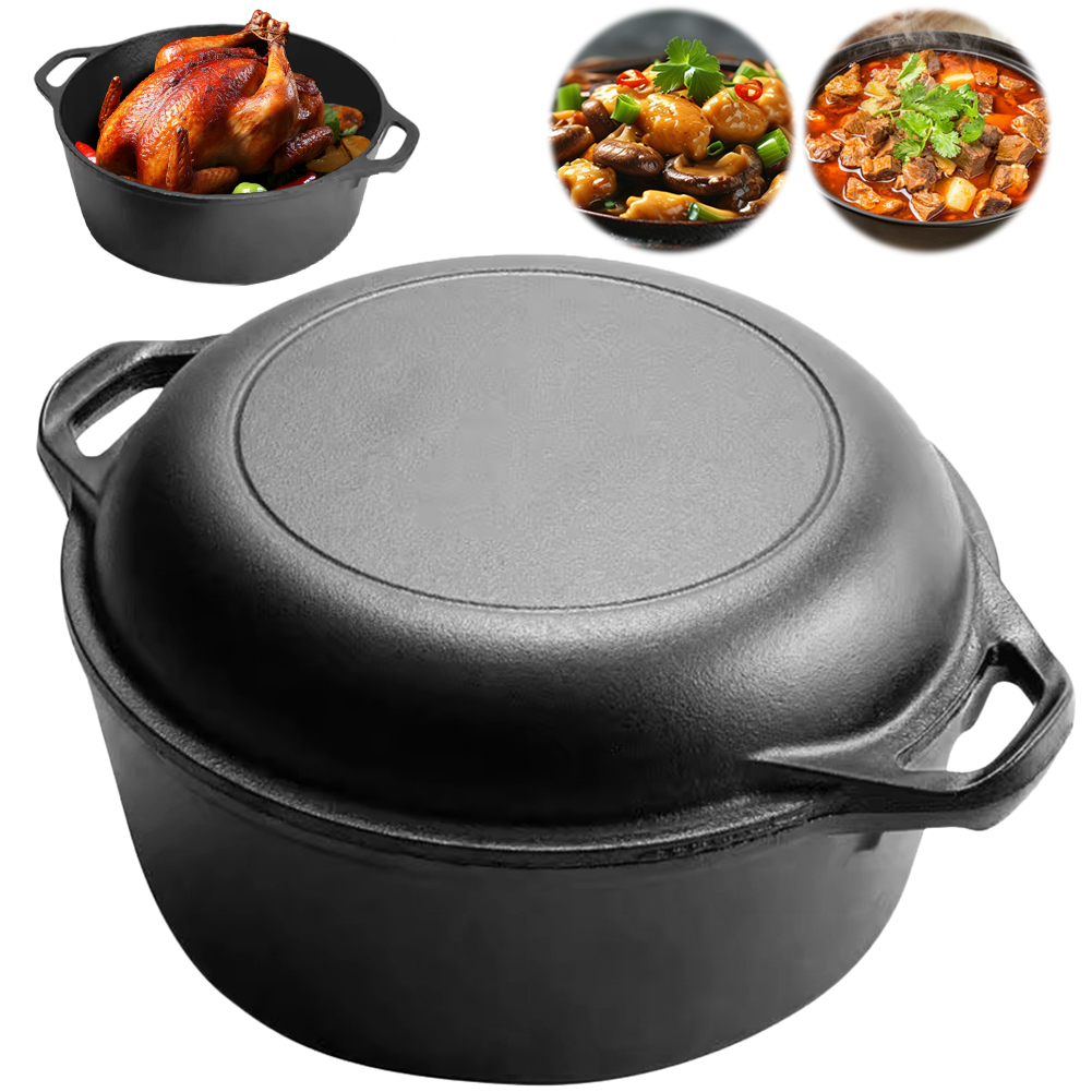 2 in 1 Cast Iron Dutch Oven Po - Camp Dutch Oven Cast recensione e prezzo