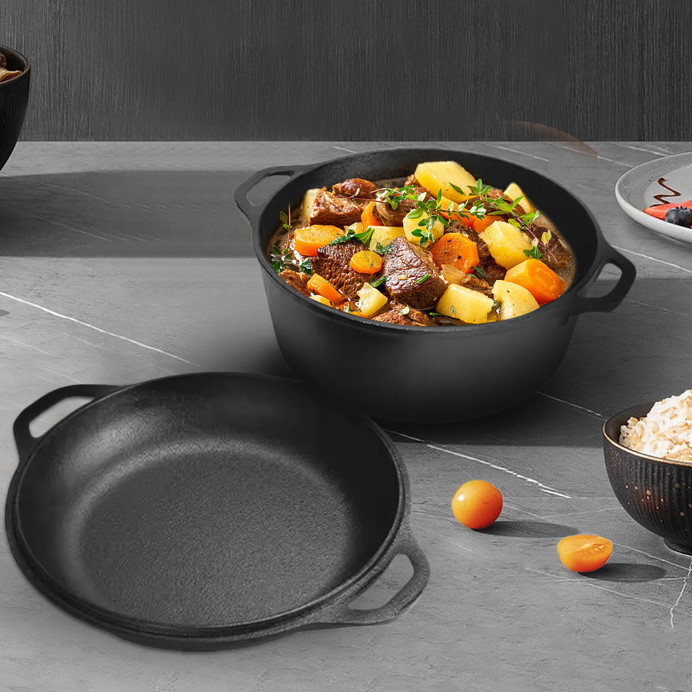 2 in 1 Cast Iron Dutch Oven Po - Camp Dutch Oven Cast recensione e prezzo