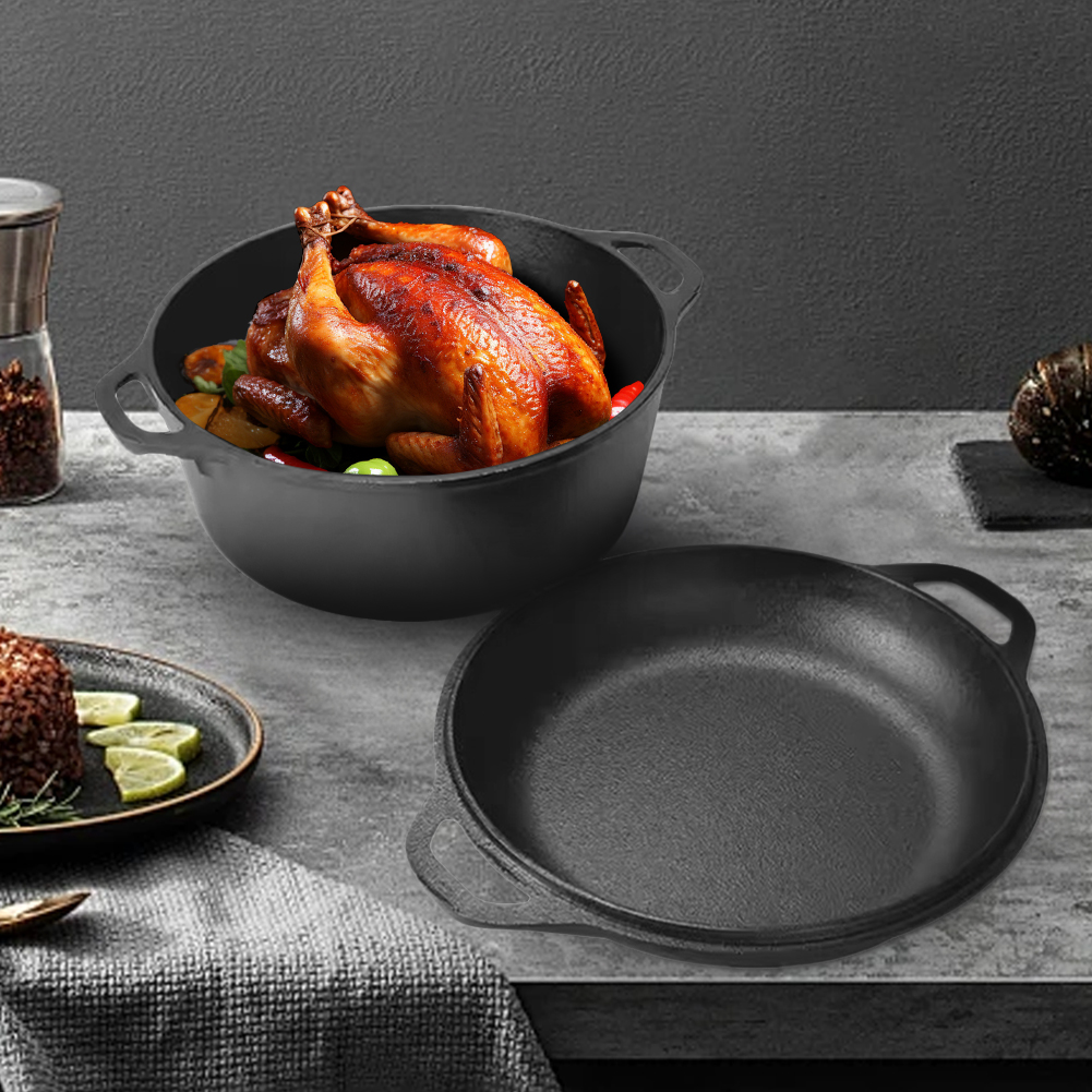 2 in 1 Cast Iron Dutch Oven Po - Camp Dutch Oven Cast recensione e prezzo