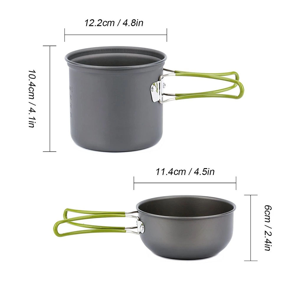 Camping Cookware Mess Kit Ultr - Camping Cooking Kit recensione e prezzo