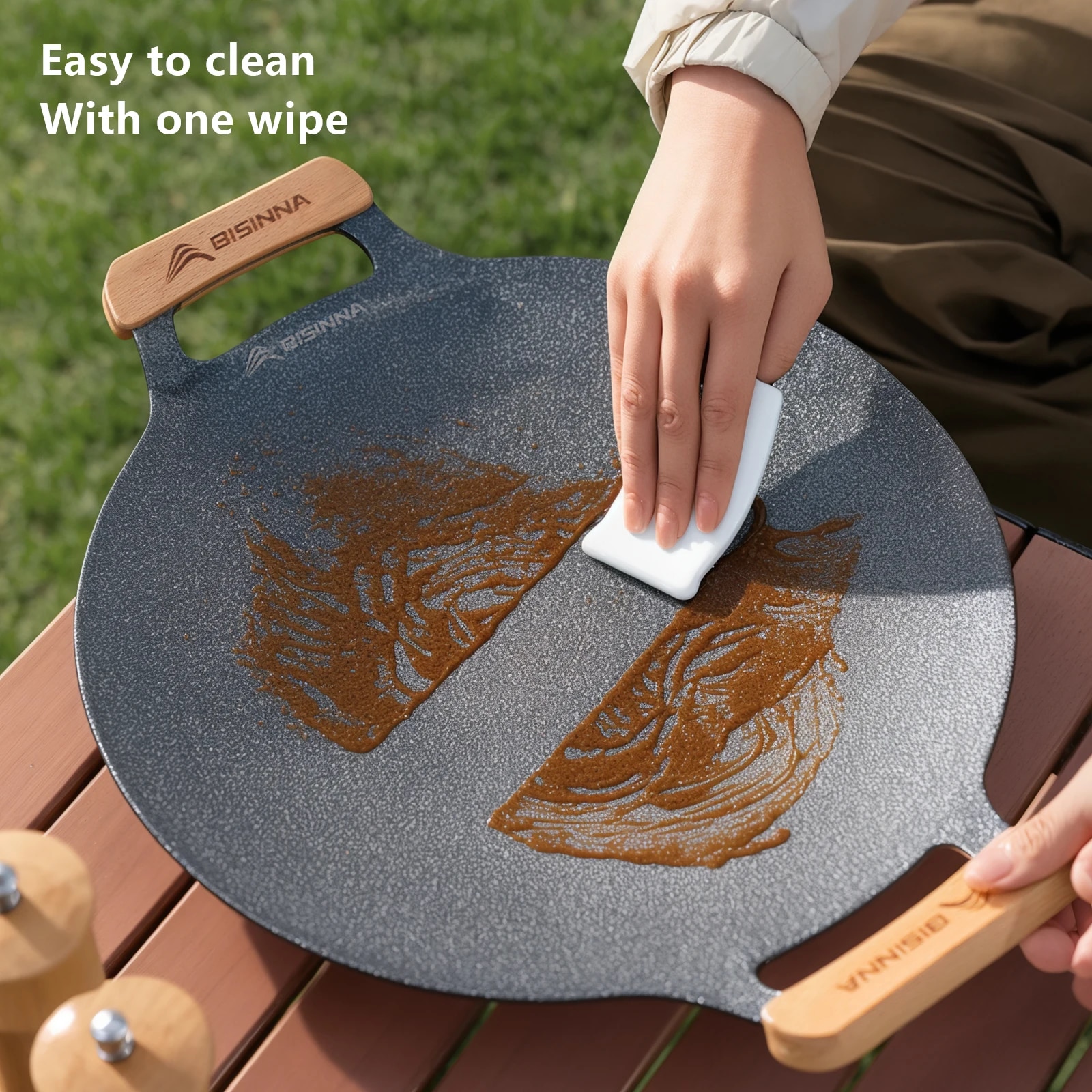 BISINNA 34CM Outdoor BBQ Grill - Camping Cooking Pot recensione e prezzo