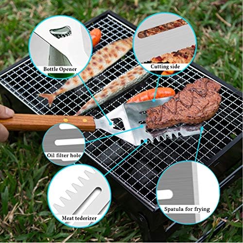 4-Piece Stainless Steel BBQ Gr - Camping Cooking Gifts recensione e prezzo