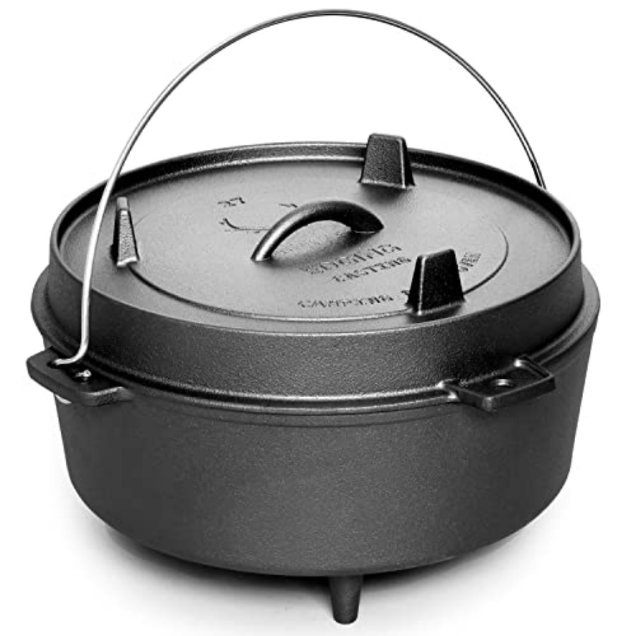 Pre-Seasoned Cast Iron Dutch O - Camp Dutch Oven Cast recensione e prezzo