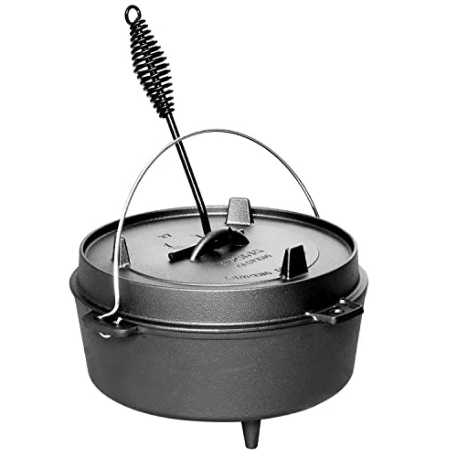 Pre-Seasoned Cast Iron Dutch O - Camp Dutch Oven Cast recensione e prezzo