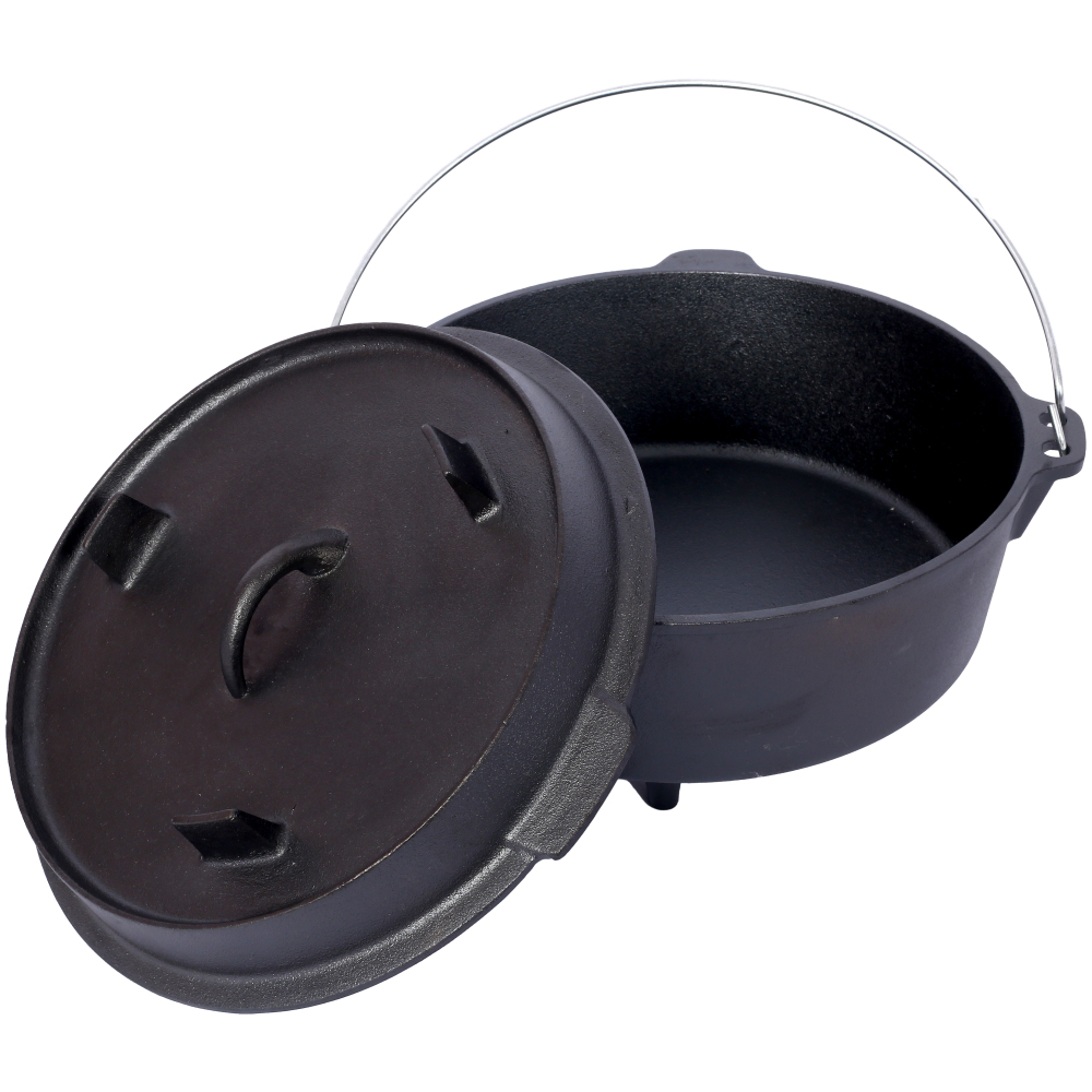 Pre-Seasoned Cast Iron Dutch O - Camp Dutch Oven Cast recensione e prezzo