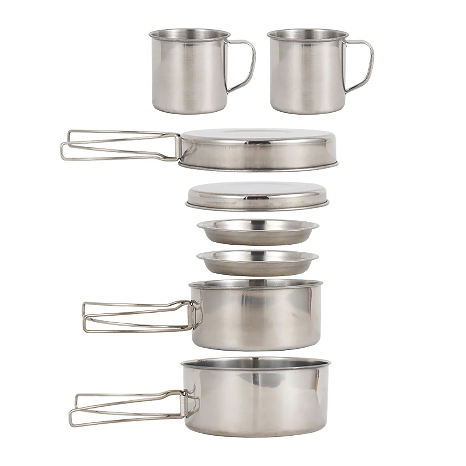 8pcs/Set Camping Cookware Mess - Camping Cooking Plate recensione e prezzo