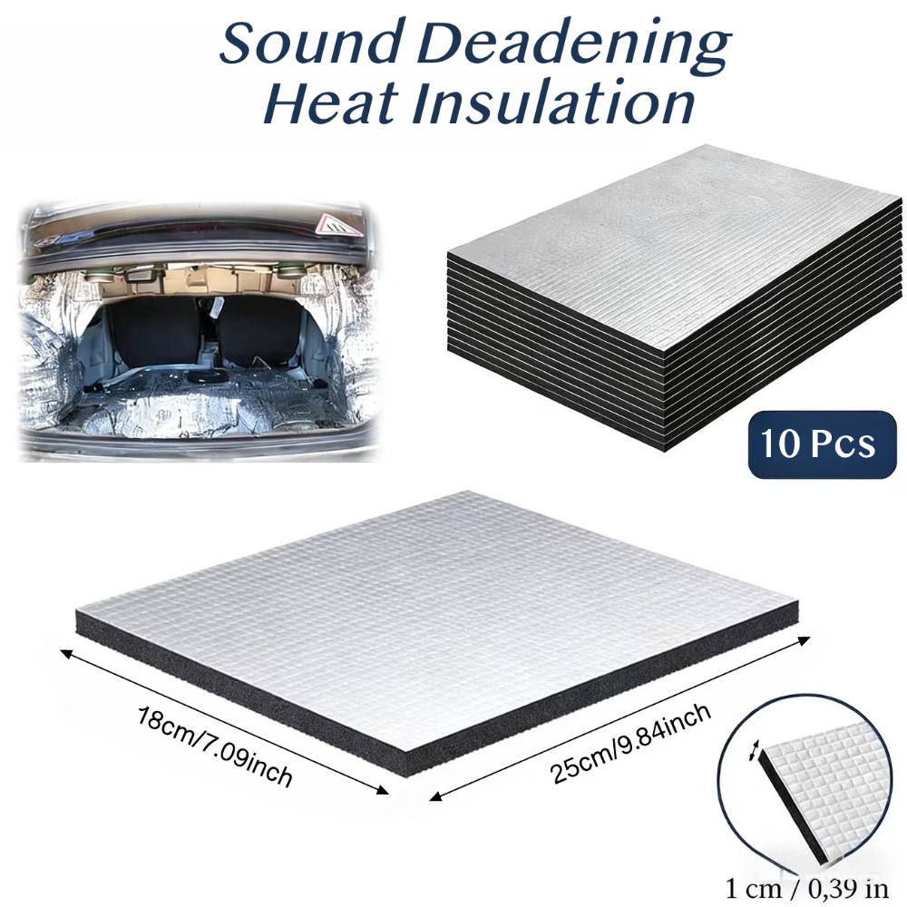 10PCS 10mm Car Sound Deadening - Aluminum Foil Heavy Duty recensione e prezzo