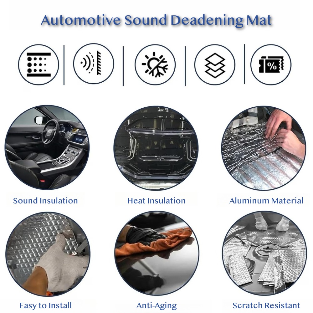 10PCS 10mm Car Sound Deadening - Aluminum Foil Heavy Duty recensione e prezzo
