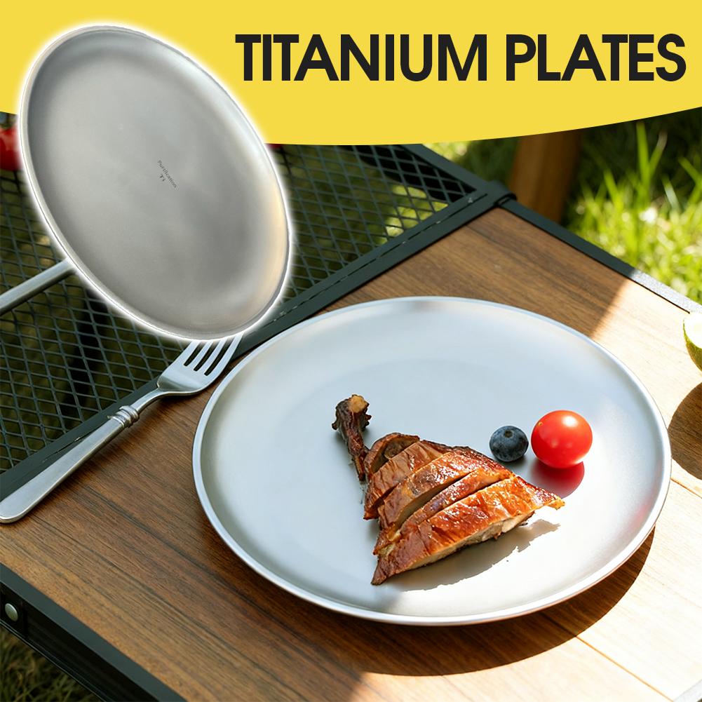 1/2Pcs Titanium Outdoor Campin - Camping Cooking Plate recensione e prezzo