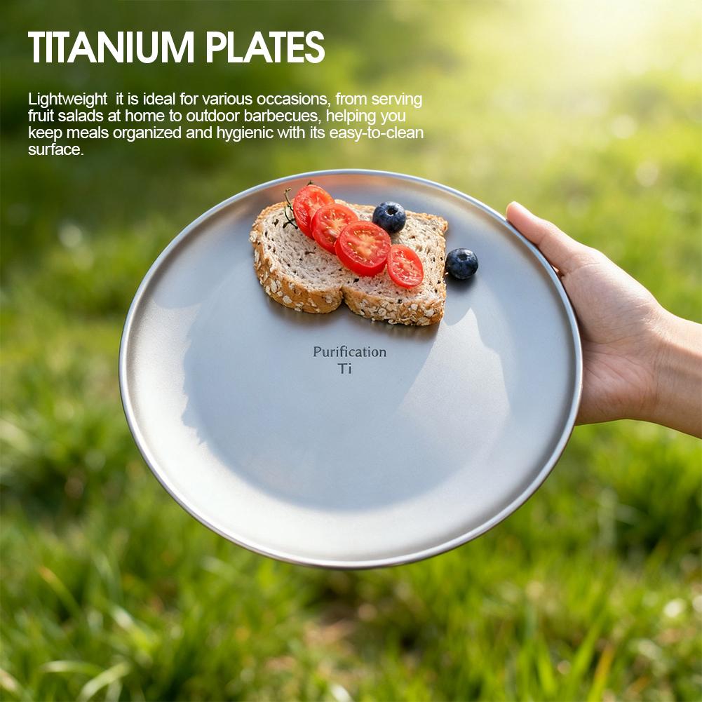 1/2Pcs Titanium Outdoor Campin - Camping Cooking Plate recensione e prezzo