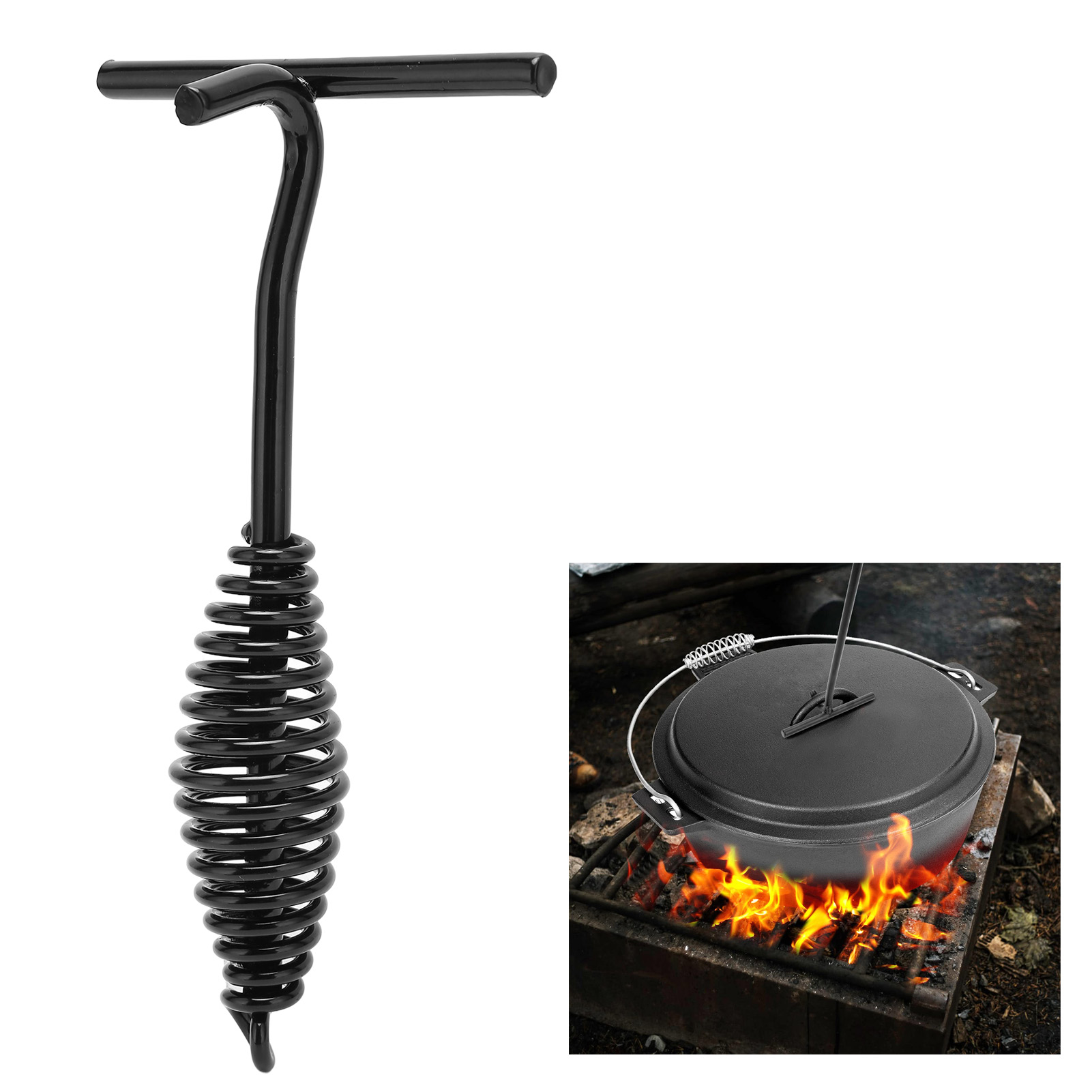 19.5cm Dutch Oven Lid Lifter C - Camp Dutch Oven Cast recensione e prezzo