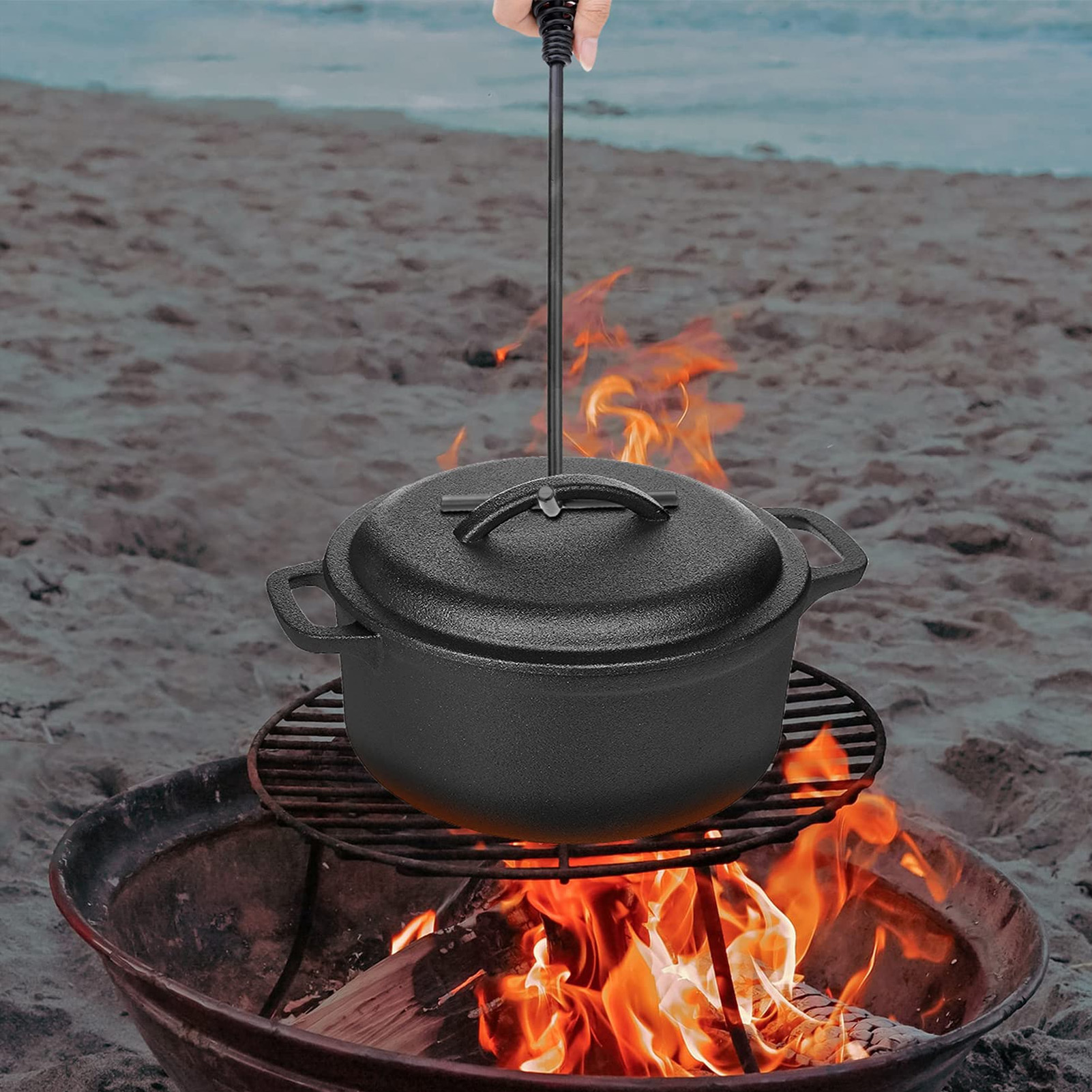 19.5cm Dutch Oven Lid Lifter C - Camp Dutch Oven Cast recensione e prezzo