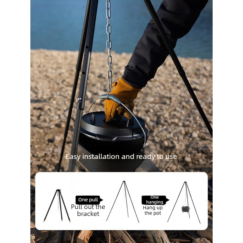 Aluminum Alloy Hanging Pot Bra - Camping Hanging Cooking Pot recensione e prezzo