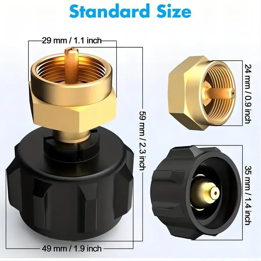 Brass Refill Adapter for 1LB B - Camping Cooking Propane recensione e prezzo