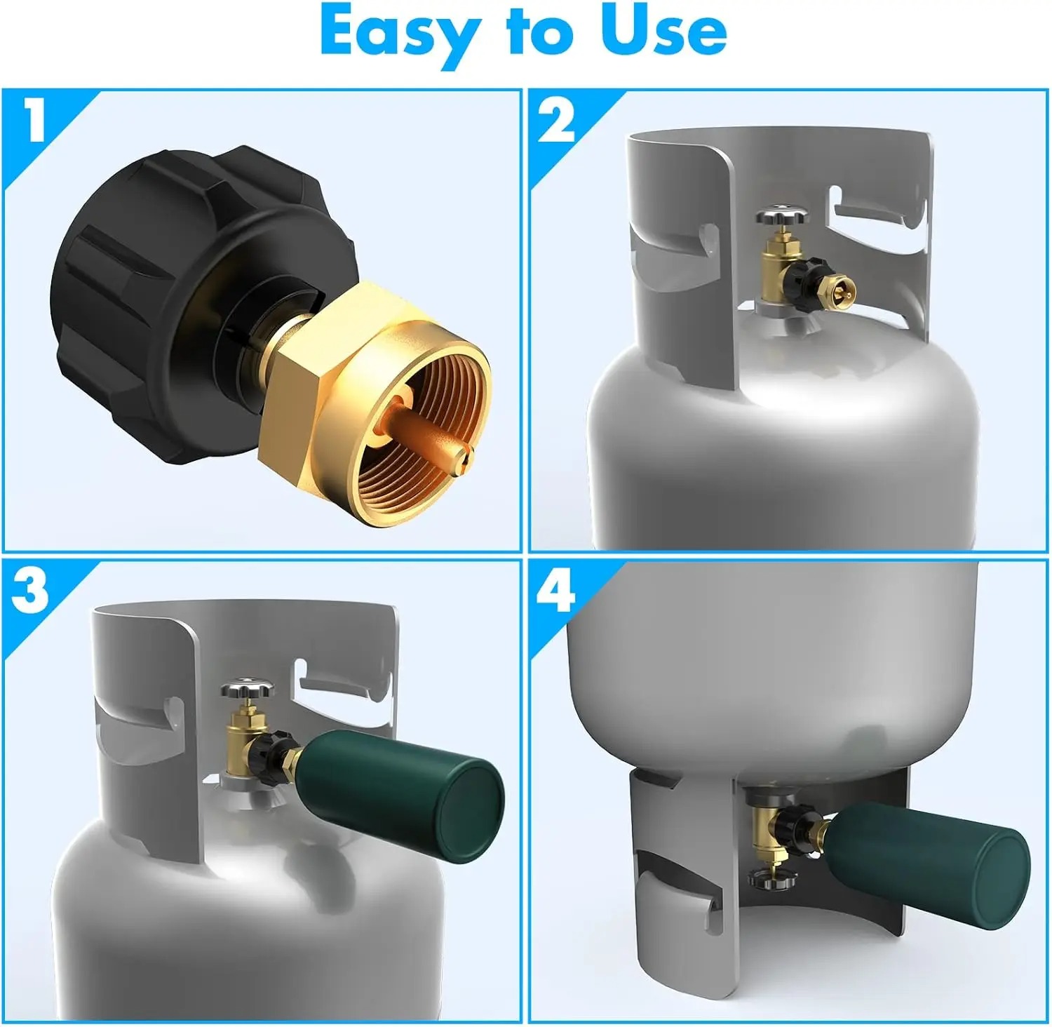 Brass Refill Adapter for 1LB B - Camping Cooking Propane recensione e prezzo