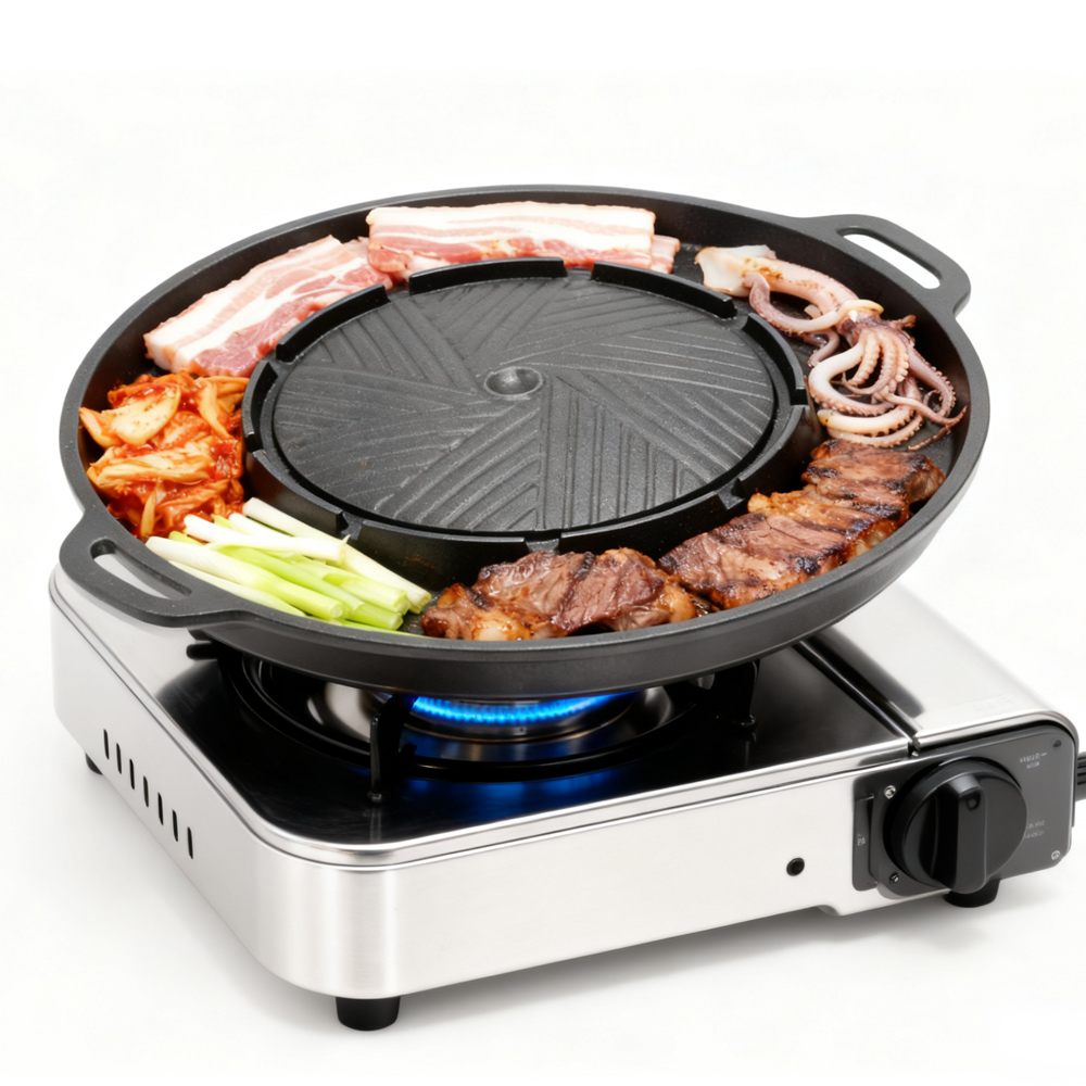 KOSUN Korean BBQ Grill Pan 2 i - Camping Cooking Pot recensione e prezzo