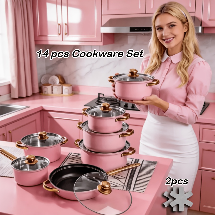 14pcs Stainless Steel Cookware - Camping Cooking Gifts recensione e prezzo