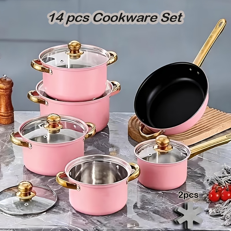 14pcs Stainless Steel Cookware - Camping Cooking Gifts recensione e prezzo
