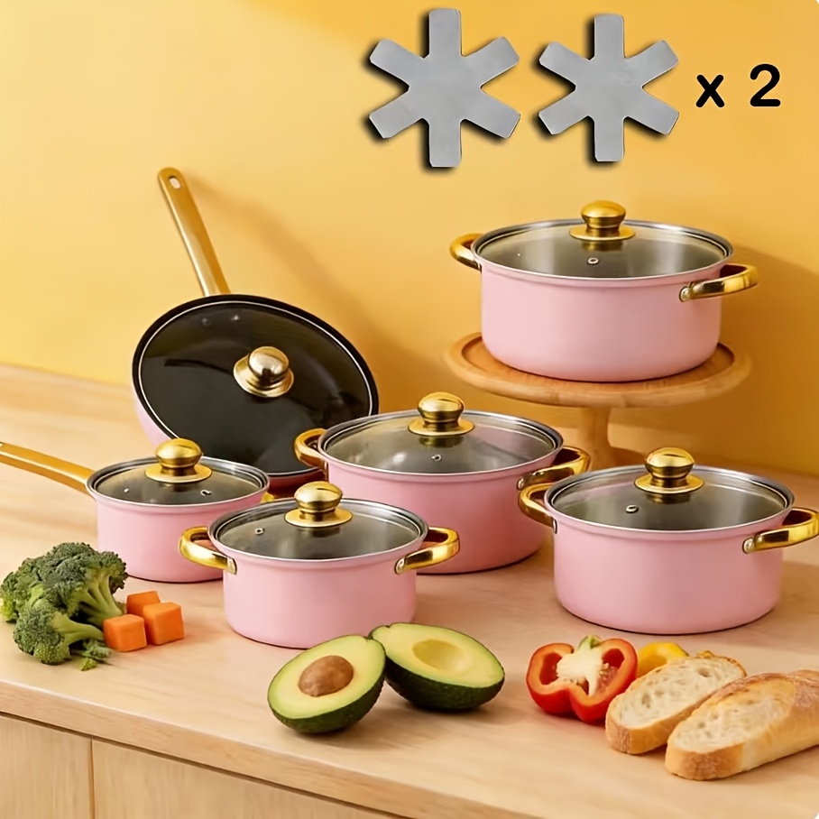 14pcs Stainless Steel Cookware - Camping Cooking Gifts recensione e prezzo