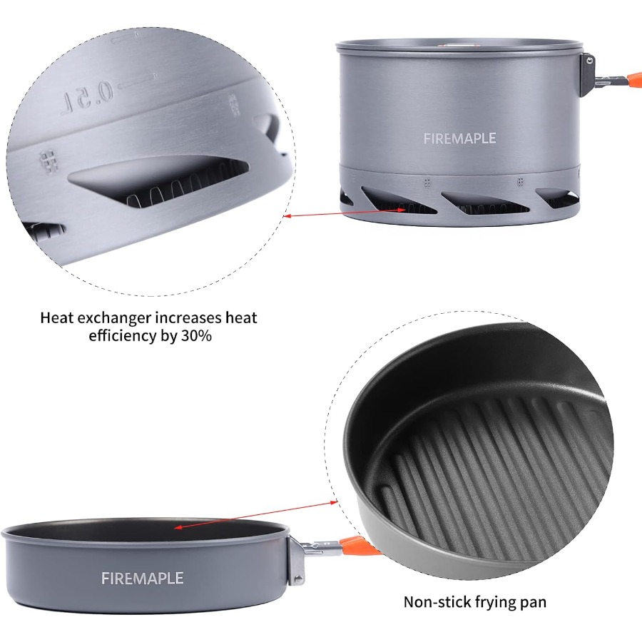 Fire-Maple Feast 4 Piece Campi - Camping Cooking Kit recensione e prezzo