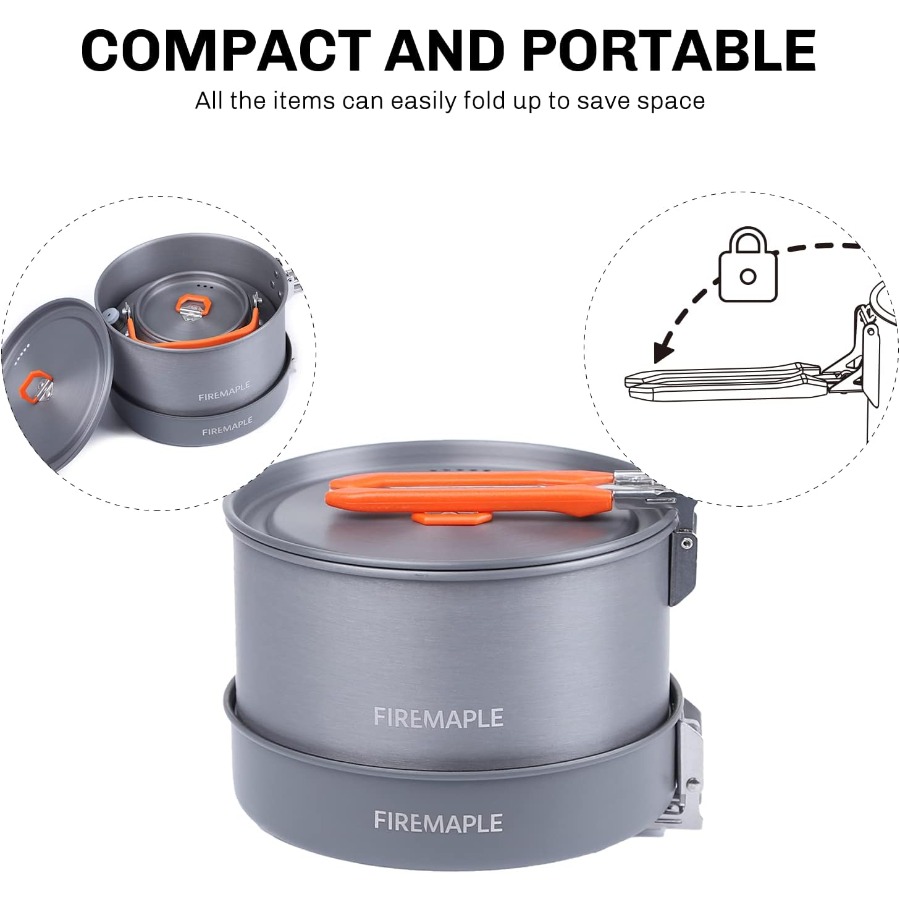 Fire-Maple Feast 4 Piece Campi - Camping Cooking Kit recensione e prezzo