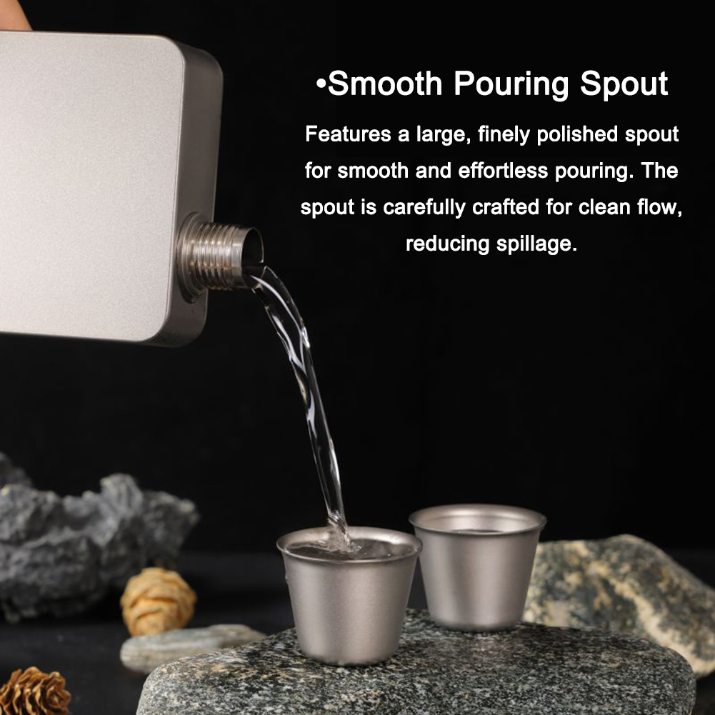 Titanium Wine Flask Set with F - Mess Kit Titanium recensione e prezzo