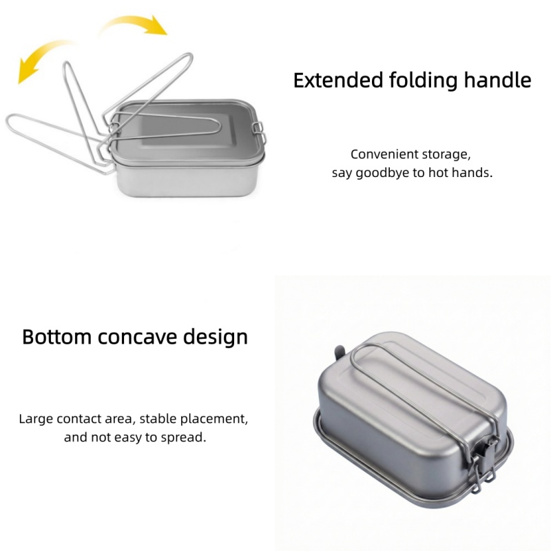 Titanium Lunch Box with Lid an - Mess Kit Titanium recensione e prezzo