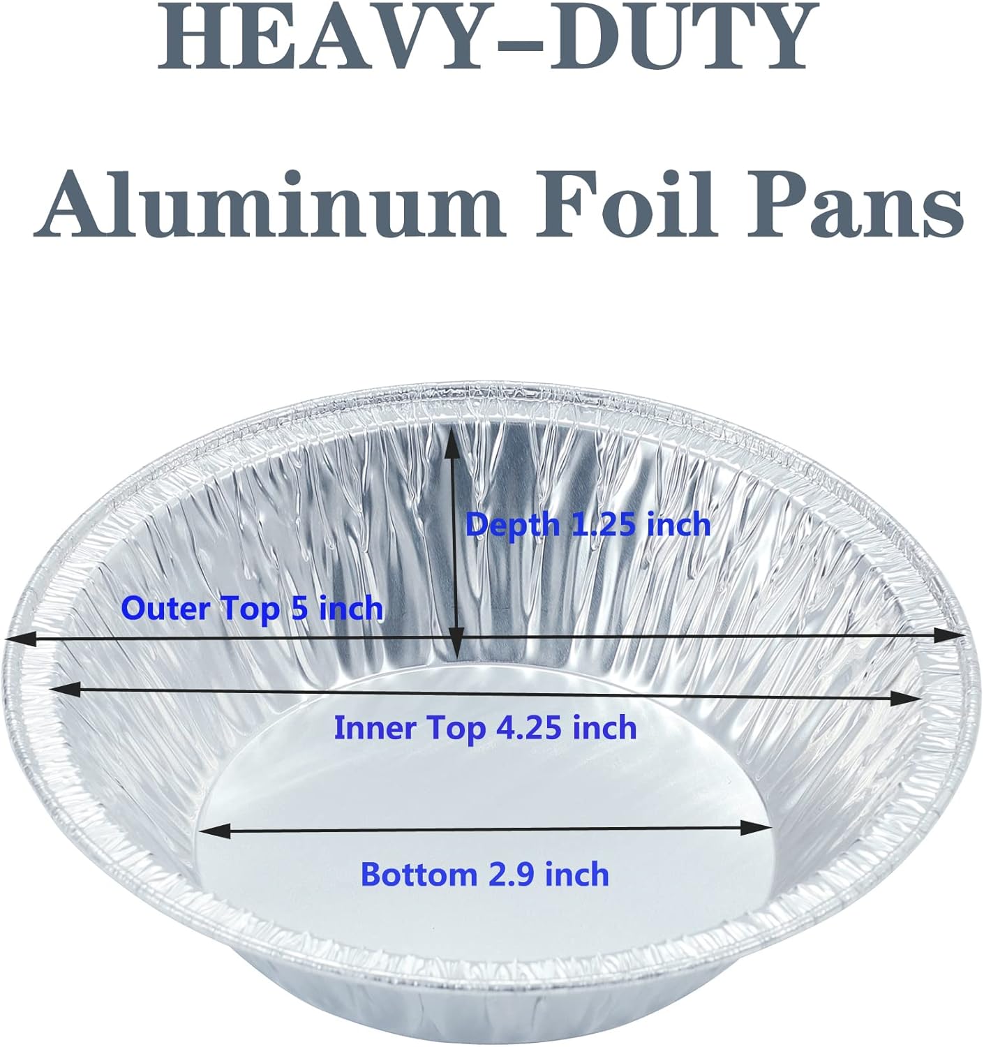 50 Pack 5 Inch Mini Pie Pans,  - Aluminum Foil Heavy Duty recensione e prezzo