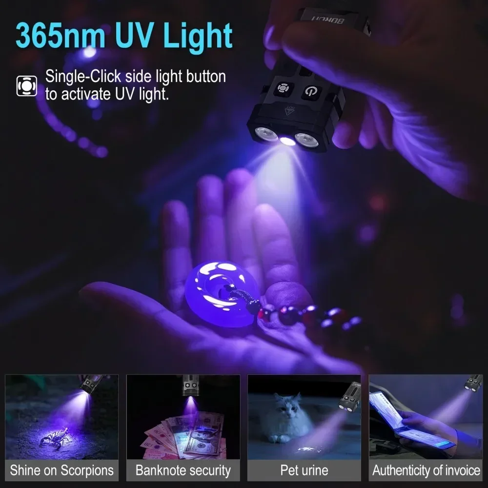 BORUiT EV20 1100LM EDC UV Keyc - Camping Cooking Fish recensione e prezzo