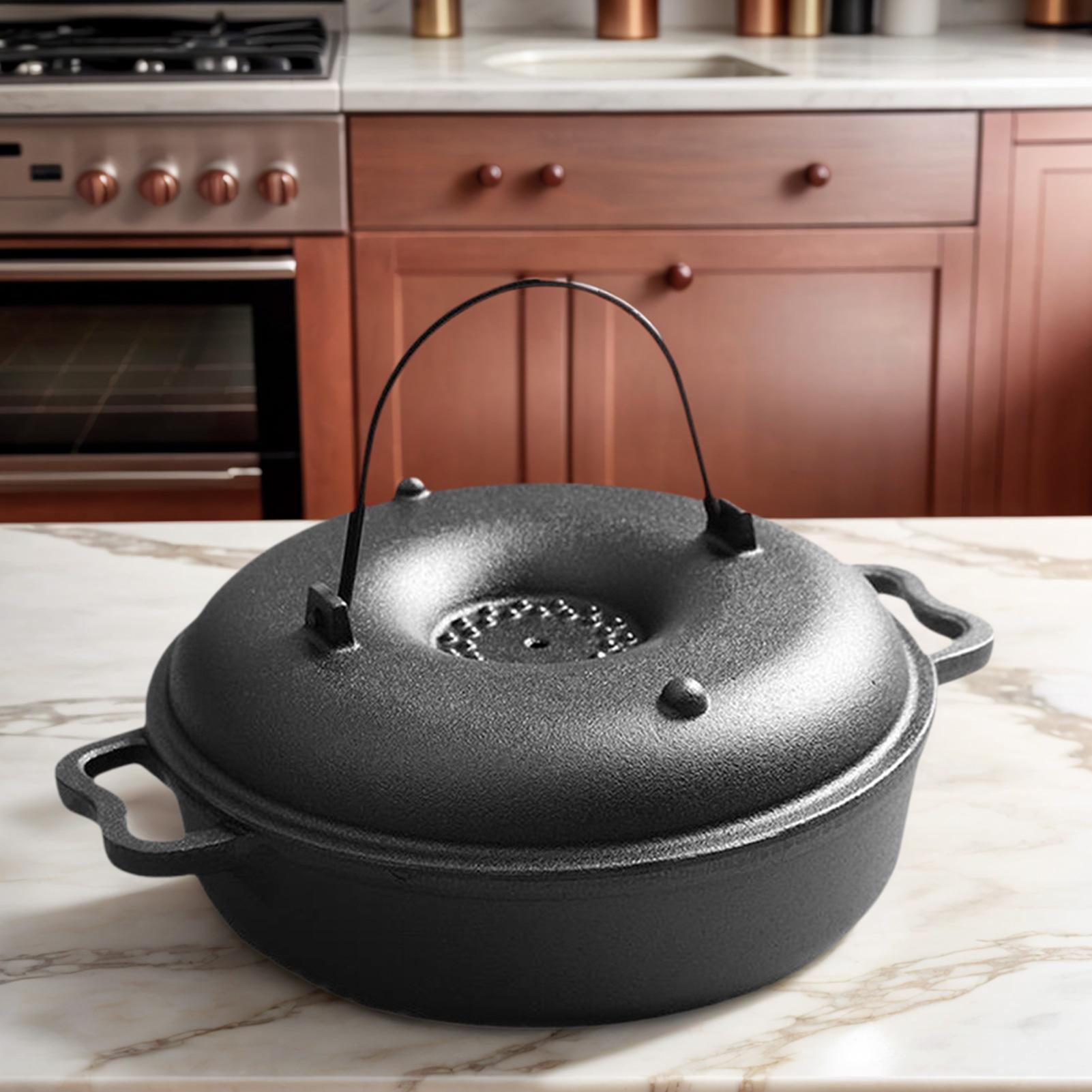 Cast Iron Cauldron For Cooking - Camp Dutch Oven Cast recensione e prezzo