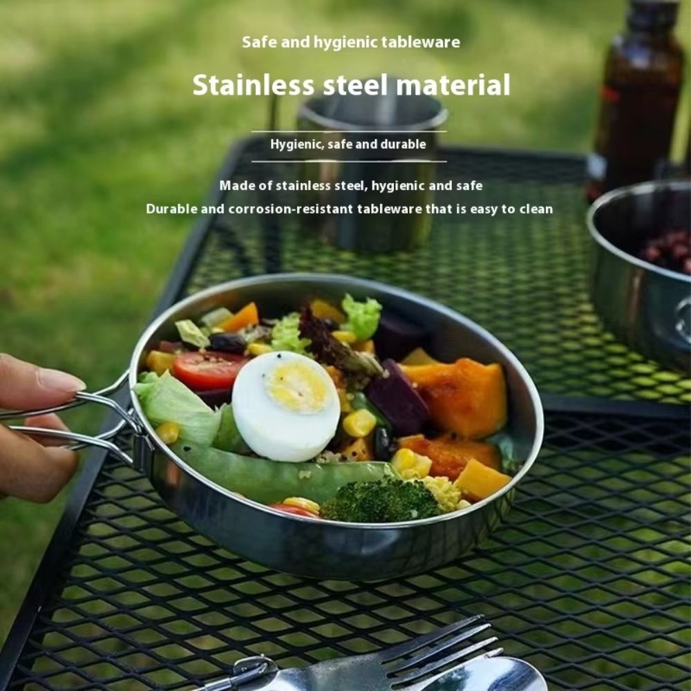 5Pcs 304 Stainless Steel Campi - Camping Cooking Pot recensione e prezzo