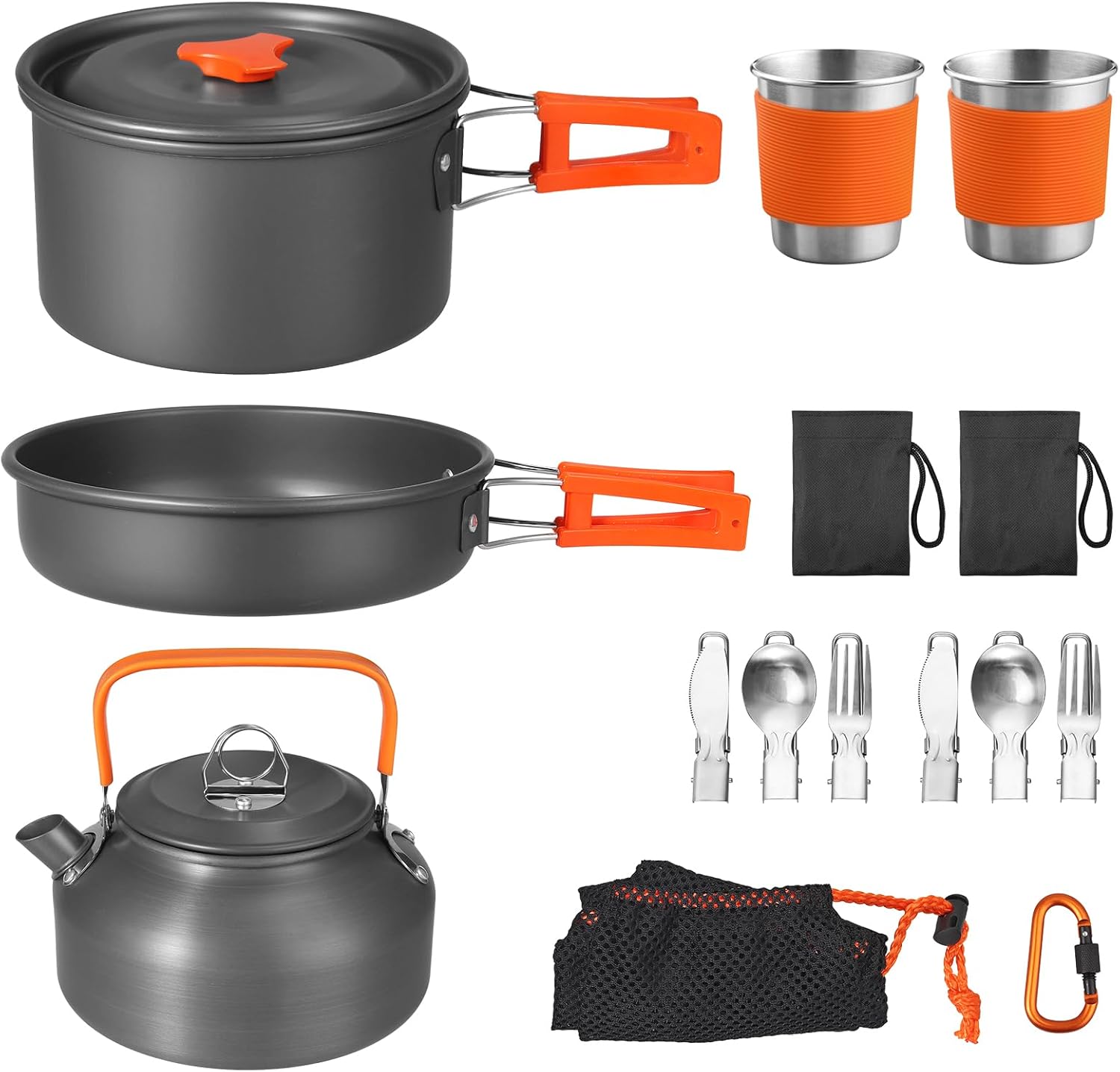 Non-Stick Camping Cookware Set - Camping Cooking Kit recensione e prezzo