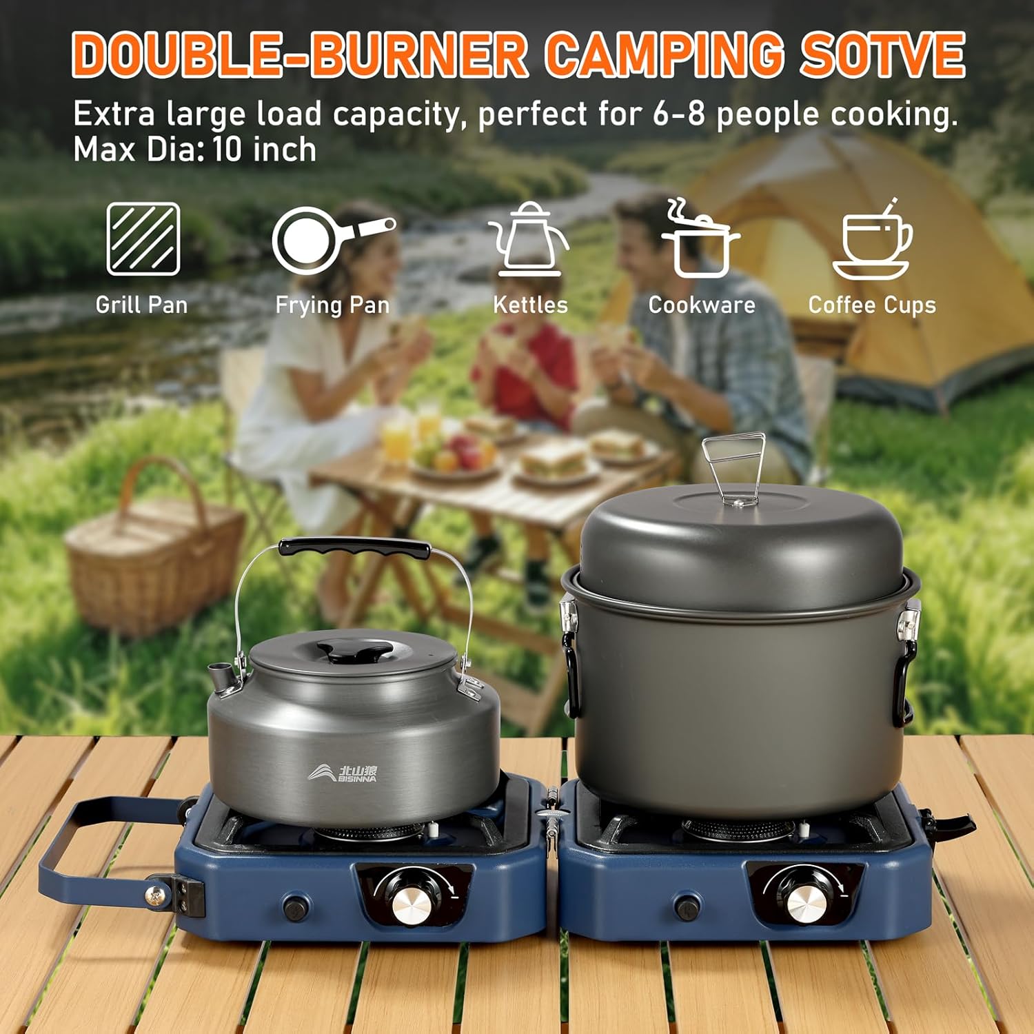 Portable 2 Burner Propane Camp - Camping Cooking Propane recensione e prezzo