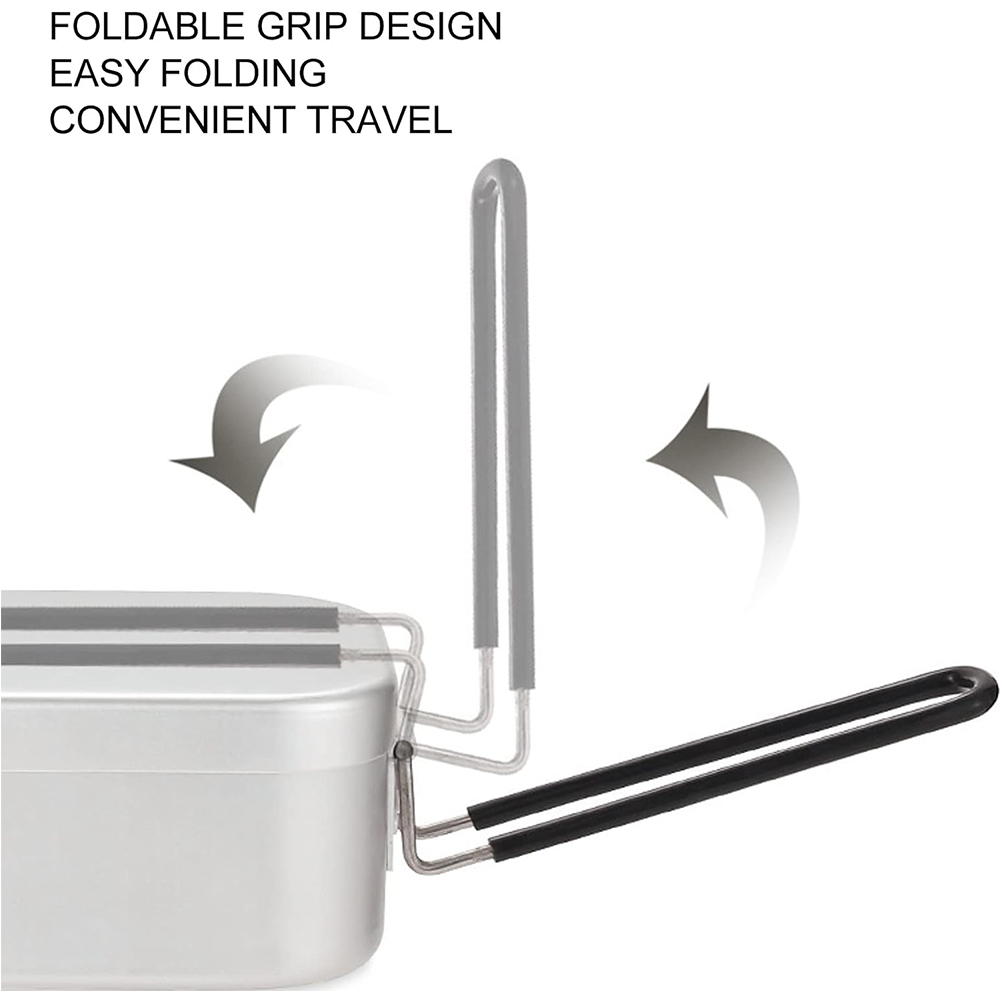 800ML Aluminum Lunch Boxes Out - Camping Cooking Kit recensione e prezzo