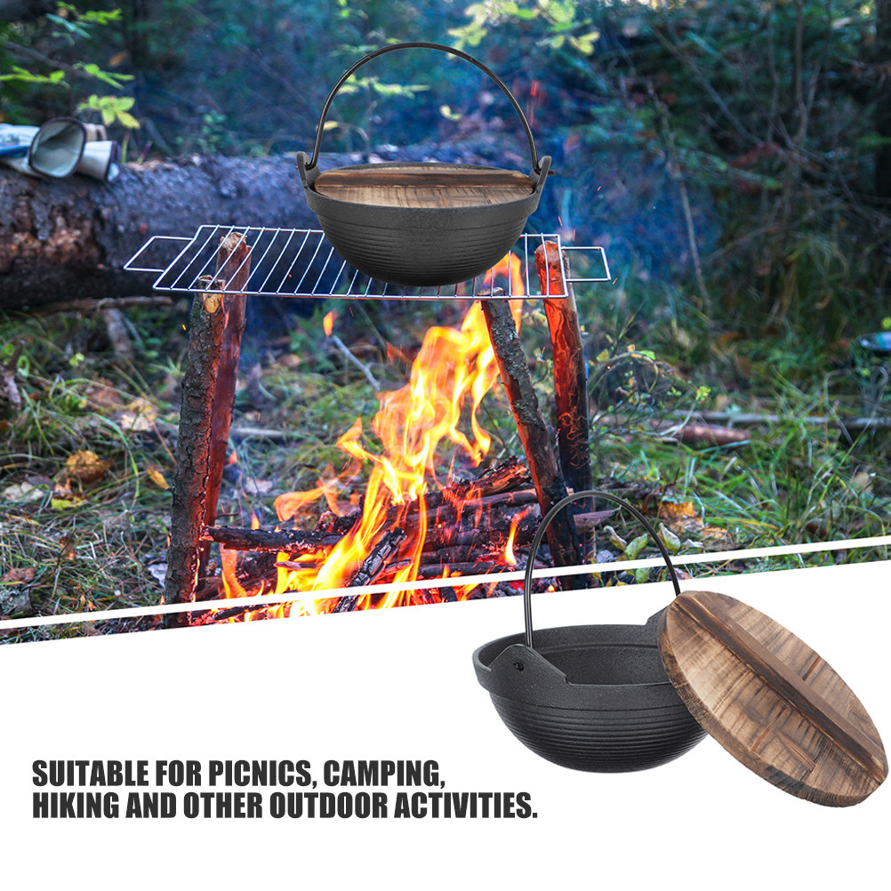 Iron Stewing Pot Japanese Styl - Camping Hanging Cooking Pot recensione e prezzo
