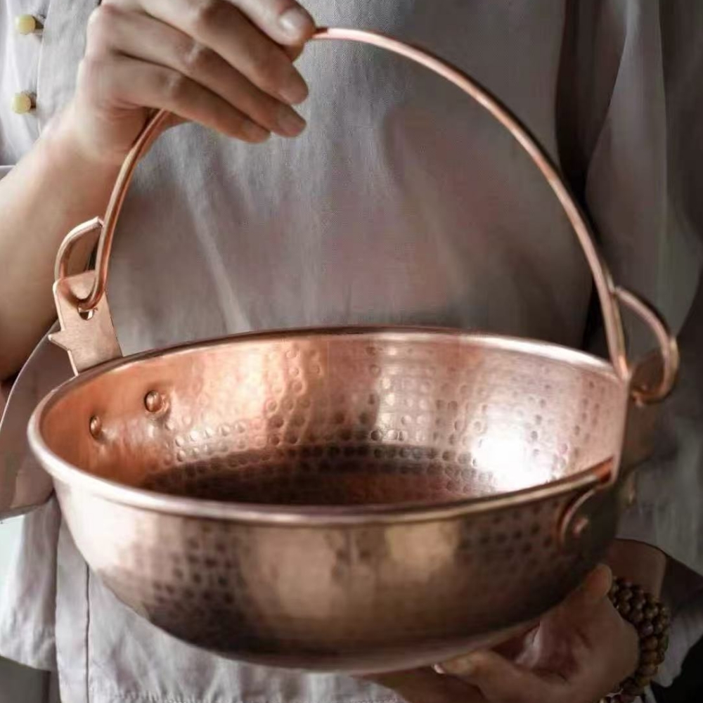 Vintage Copper Hanging Pot,Out - Camping Cooking Pot recensione e prezzo