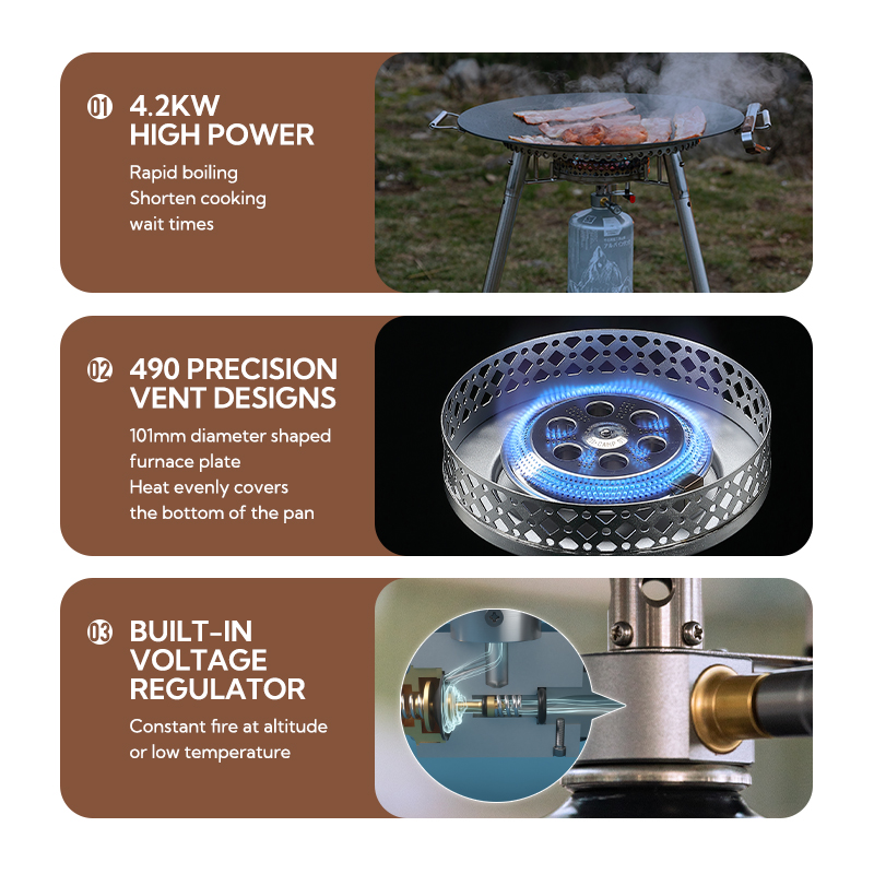 Campingmoon OD-4 Aluminum Allo - Camping Cooking Propane recensione e prezzo