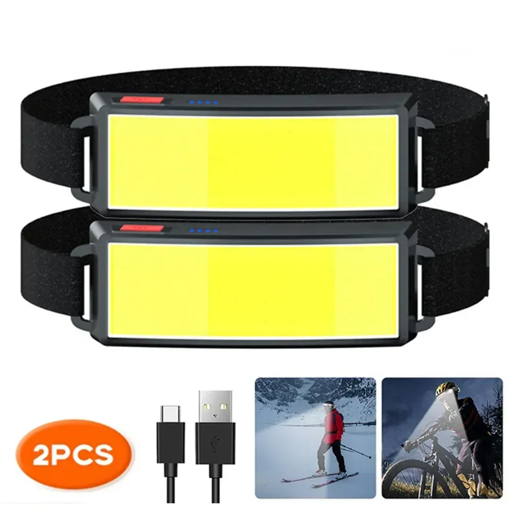 COB Portable LED Headlights Ou - Camping Cooking Fish recensione e prezzo